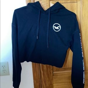 hollister cropped hoodie